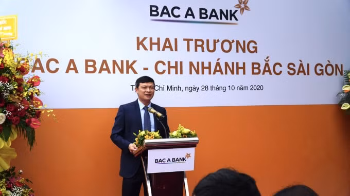 Ông Nguyễn Việt Hanh, Phó Tổng Giám đốc BAC A BANK phát biểu khai mạc