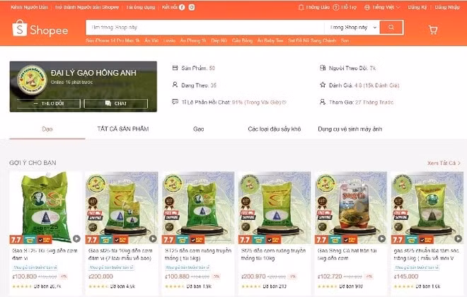 bac ninh phat hien gao st25 gia tren shopee hinh 1