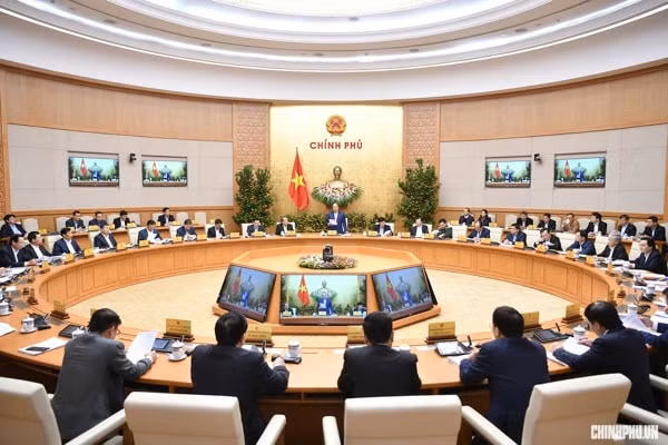 Phiên họp Chính phủ thường kỳ tháng 1/2019. Ảnh: VGP