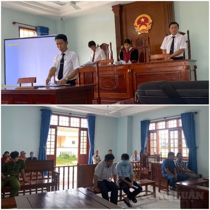 Phiên toà đầy đủ các thành phần tham dự, nhưng tạm hoãn vì lần thứ 5 bị cáo Xướng và luật sư không có mặt.