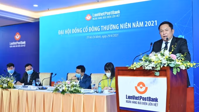 Ông Huỳnh Ngọc Huy, Chủ tịch HĐQT phát biểu tại đại hội