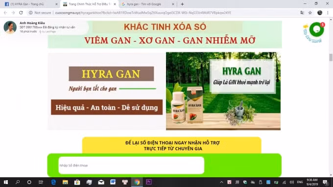 Những bài viết được các Website này chia sẻ, quảng cáo nhằm thổi phồng công dụng.