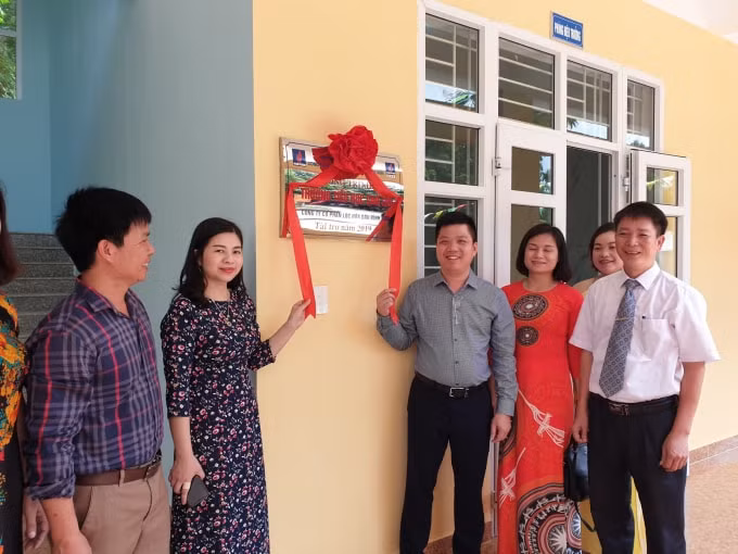 Công trình Trường Tiểu học Cao Lâu khánh thành đúng vào dịp Lễ khai giảng năm học mới 2019 - 2020