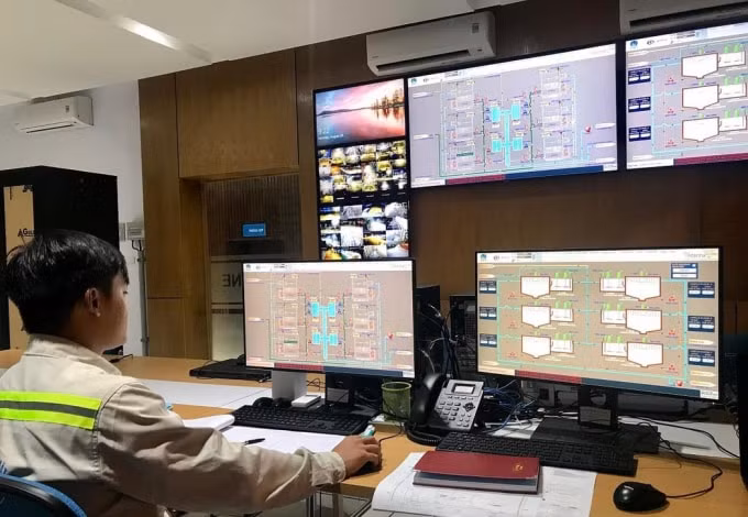 Hệ thống vận hành hiện đại tại NMNM sông Đuống.