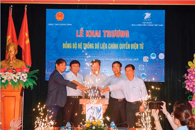 Khai trương đồng bộ hệ thống dữ liệu chính quyền điện tử tại Quảng Bình.