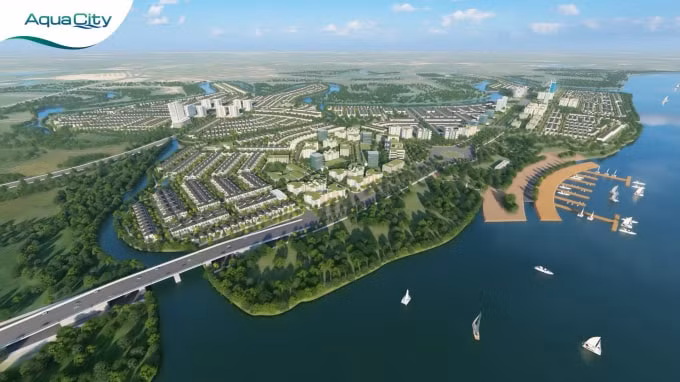 Nằm ngay tâm điểm các tuyến giao thông kết nối liên vùng, khu Đô thị Aqua City của Novaland có vị trí đắc địa dễ dàng kết nối về trung tâm TP. HCM.