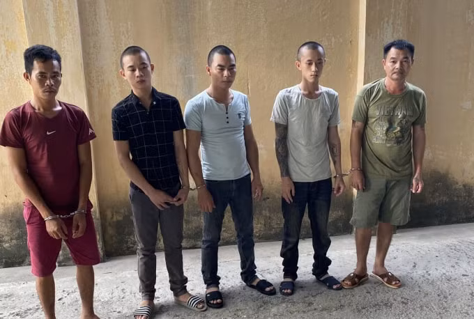 Các đối tượng bị cơ quan Công an bắt giữ
