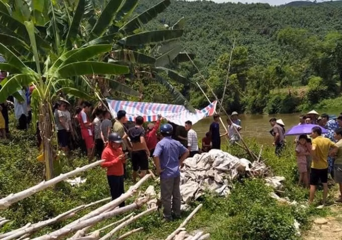 Nơi xảy ra vụ việc tại suối Thắt (thôn Đá Bia, xã Tân Hợp, huyện Văn Yên, tỉnh Yên Bái).