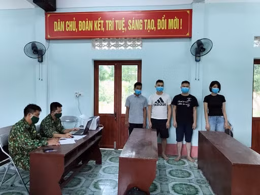 4 người xuất cảnh trái phép sang Trung Quốc bị bắt giữ. Ảnh: TL.