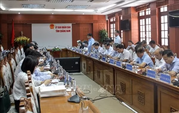 Quang cảnh buổi làm việc. Ảnh: TTXVN