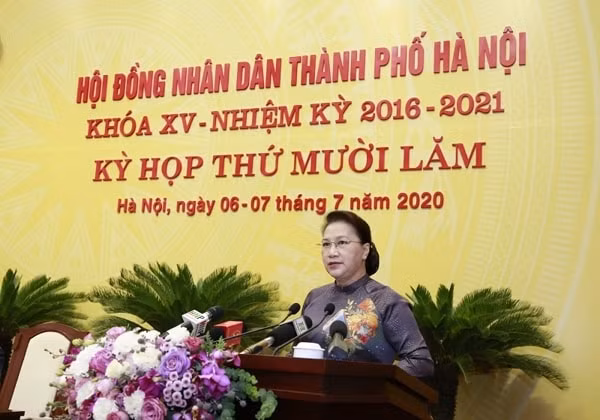 Chủ tịch Quốc hội Nguyễn Thị Kim Ngân phát biểu tại Kỳ họp