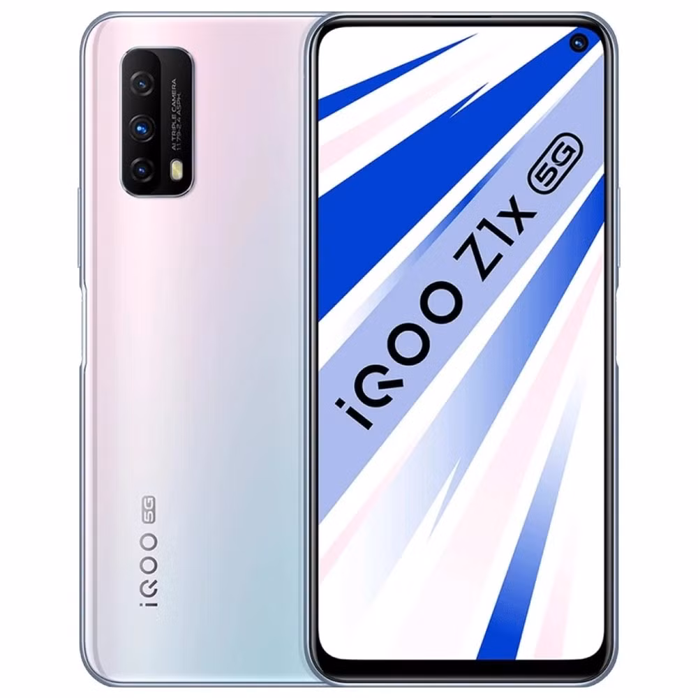 iQOO Z1x 5G phiên bản màu trắng.