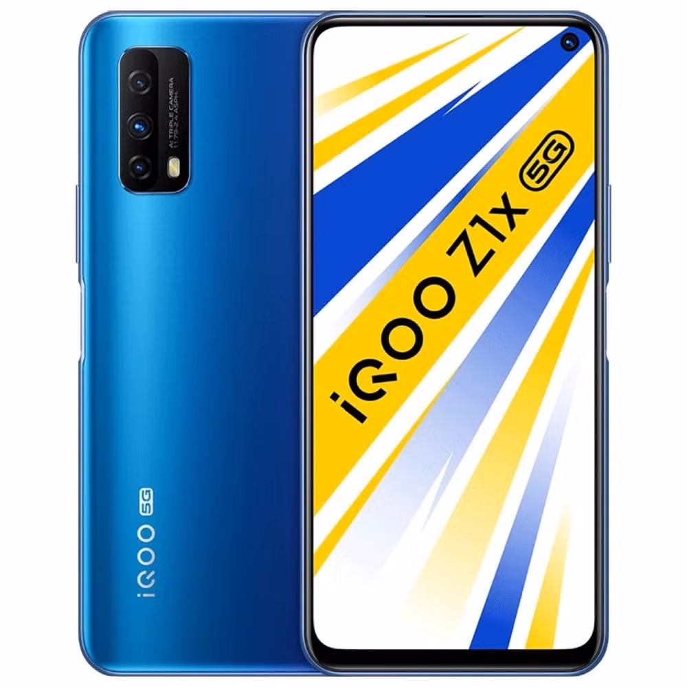 iQOO Z1x 5G phiên bản màu xanh.