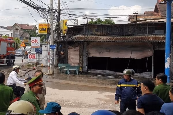 Hiện trường vụ cháy. Ảnh: TL.