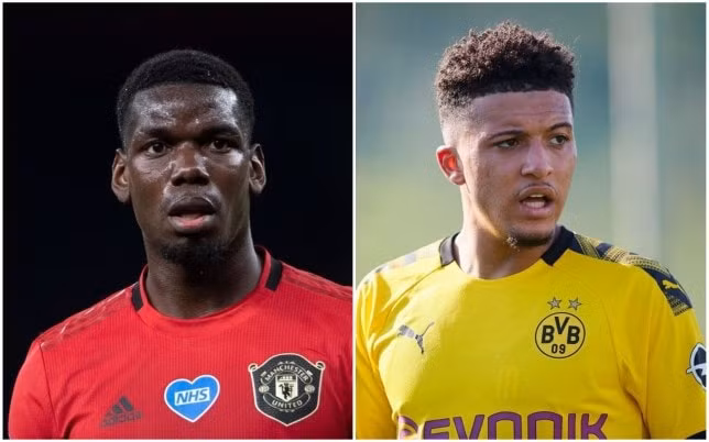 Paul Pogba rất muốn Manchester United chiêu mộ Jadon Sancho vào mùa hè này. Ảnh: Metro