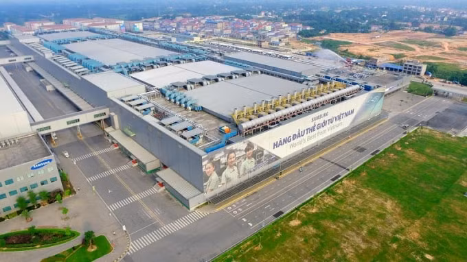 Nhà máy Samsung tại Thái Nguyên.