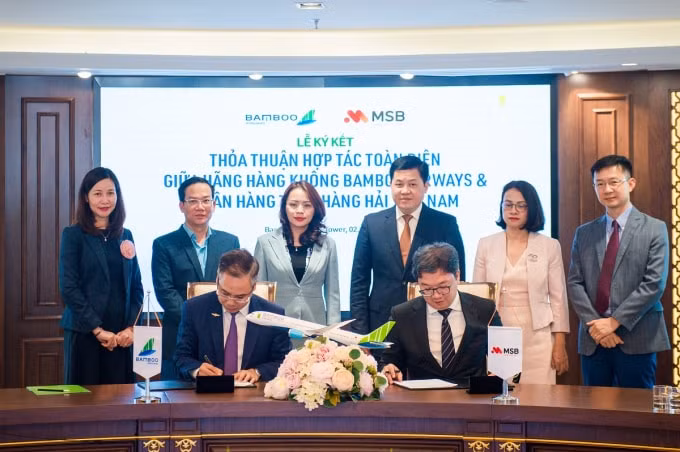Bamboo Airways và Ngân hàng MSB ký thỏa thuận hợp tác phát triển toàn diện.