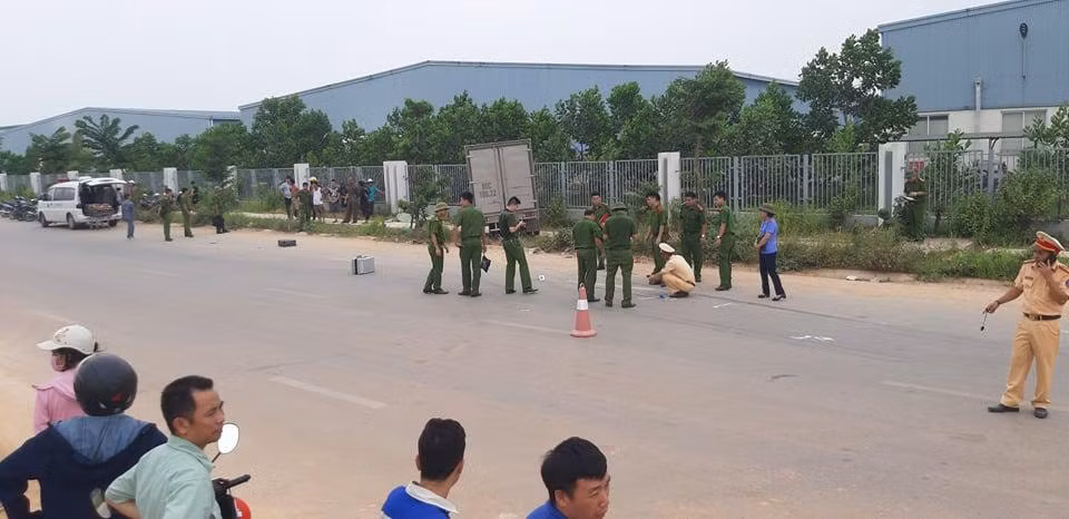 Hiện trường xảy ra tai nạn.