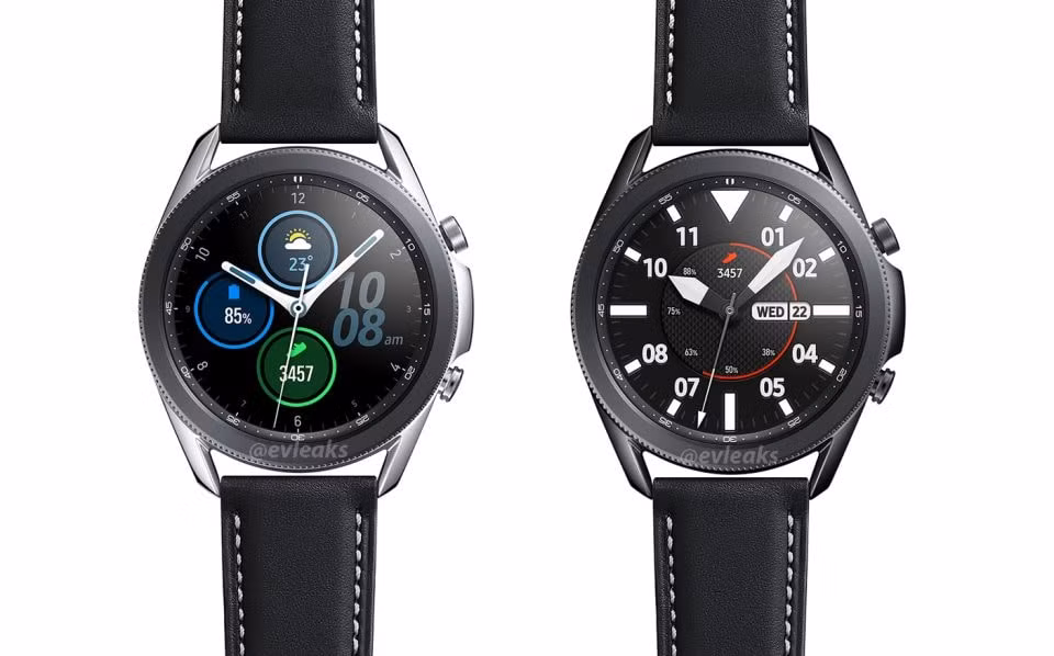 Galaxy Watch 3 sẽ có 3 màu sắc tùy chọn khác nhau.