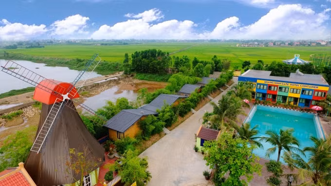 Một góc khu nhà nghỉ dưỡng trong Quảng Ninh Gate. Ảnh: Minh Thắng cung cấp.
