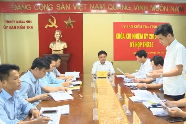 Kỳ họp thứ 35 UBKT Tỉnh ủy Quảng Ninh