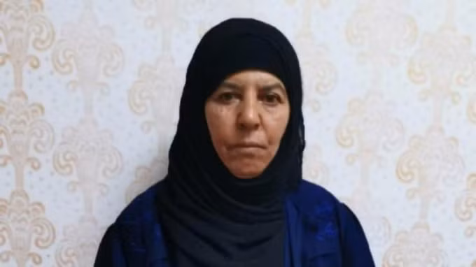 Người được Thổ Nhĩ Kỳ cho là chị gái của cố thủ lĩnh IS Baghdadi. Ảnh: Reuters