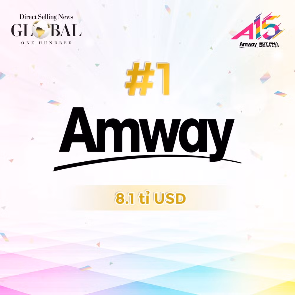 tap doan amway 11 nam lien tiep dan dau nganh ban hang truc tiep the gioi hinh 1