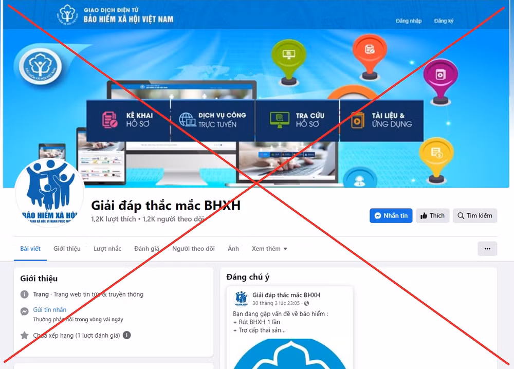 tiep tuc xuat hien doi tuong gia mao fanpage bao hiem viet nam de lua dao hinh 1