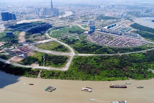 Cải tạo cảnh quan bờ sông Sài Gòn phía Khu đô thị Thủ Thiêm