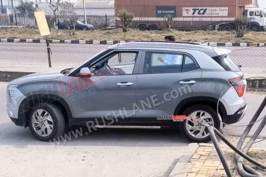 Bắt gặp Hyundai Creta thuần điện chạy thử nghiệm trên phố
