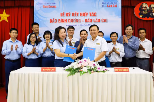 Báo Bình Dương và Báo Lào Cai hợp tác nâng cao hoạt động nghiệp vụ báo chí