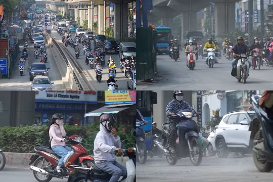 Hà Nội: Người dân khó chịu, ngột ngạt bởi tình trạng cát bụi bay mù mịt trên đường Nguyễn Trãi