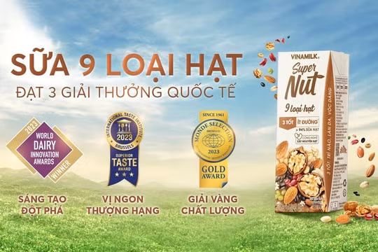 3 giải thưởng quốc tế - sữa 9 loại hạt Vinamilk Super Nut