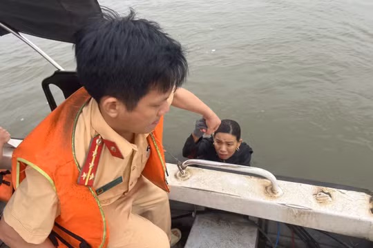 Vĩnh Phúc: Cảnh sát giao thông đường thuỷ cứu người bị nạn