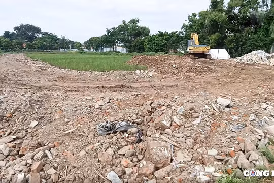 Cần làm rõ dấu hiệu thi công ẩu tại dự án khu cây xanh công cộng số 1 xã Tả Thanh Oai