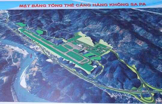 Mở nhiều đường từ sân bay Sa Pa tới thị xã Sa Pa và Khu Kinh tế cửa khẩu Lào Cai