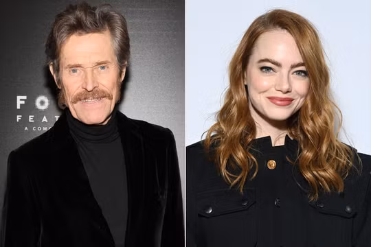 Emma Stone tát tài tử Willem Dafoe 20 lần trên phim trường