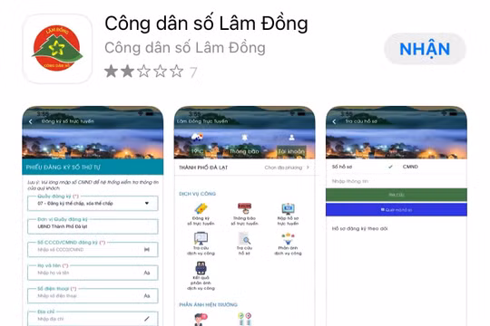 Triển khai thử nghiệm ứng dụng "Công dân số Lâm Đồng"