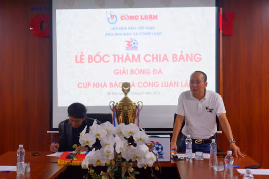 Bốc thăm chia bảng Giải bóng đá Cúp Nhà báo & Công luận lần thứ II - Chào mừng Hội báo Toàn quốc 2023