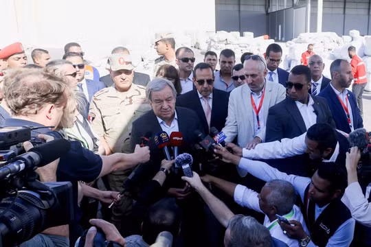 Tổng thư ký Liên hợp quốc kêu gọi mở đường huyết mạch đưa viện trợ vào Gaza