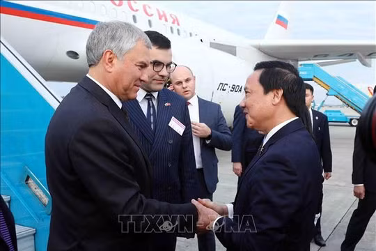Củng cố, thúc đẩy hơn nữa quan hệ hợp tác giữa hai Quốc hội Việt Nam và Liên bang Nga