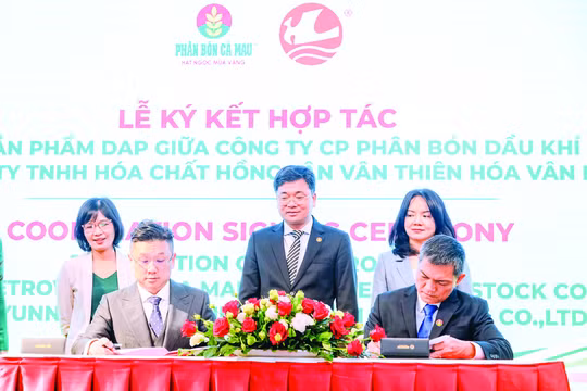 PVCFC ký kết hợp tác quan trọng với Tập đoàn Hóa chất Vân Thiên Hóa