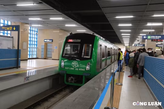 Tàu điện Cát Linh - Hà Đông thay đổi giờ khai thác dịp Tết Nguyên đán