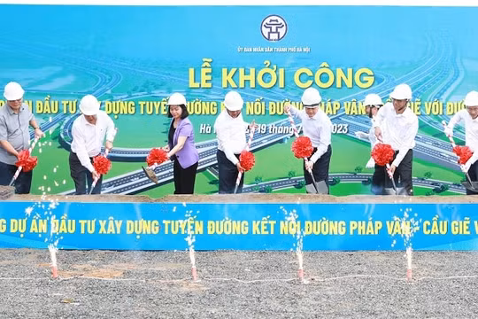 Khởi công đường kết nối Pháp Vân - Cầu Giẽ với Vành đai 3 Hà Nội