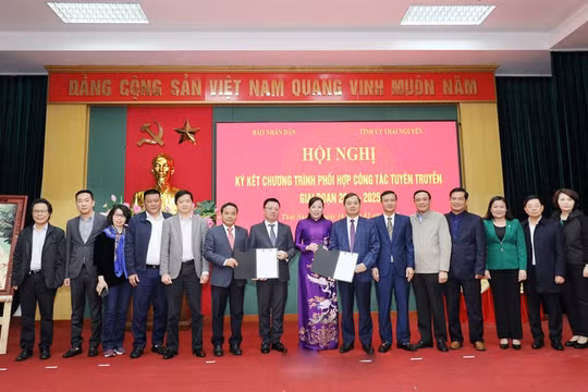 Báo Nhân Dân và tỉnh Thái Nguyên tăng cường phối hợp công tác tuyên truyền