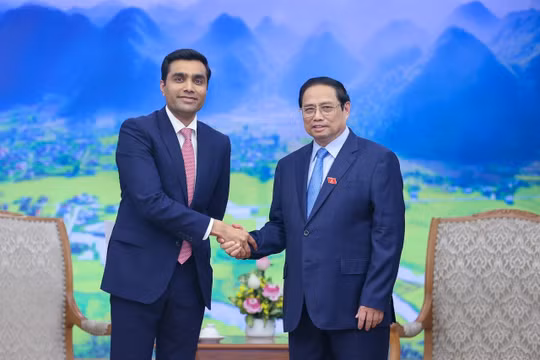 Thủ tướng Phạm Minh Chính tiếp Tổng giám đốc Công ty Cảng và Đặc khu kinh tế Adani