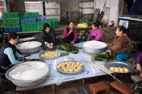 Bánh chưng Tranh Khúc - đậm đà hương vị Tết cổ truyền