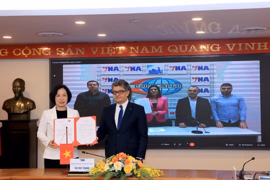 Thông tấn xã Việt Nam và hãng Thông tấn Armenpress ký kết thỏa thuận hợp tác