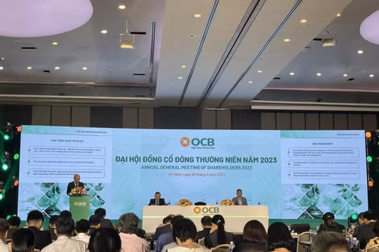 ĐHĐCĐ OCB: Các khoản vay rủi ro lớn của FLC, Đại Nam đã thu hồi xong, gộp cổ tức 2022 và 2023