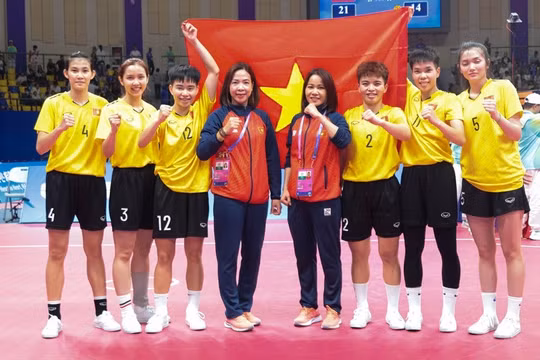 Cầu mây nữ mang về tấm Huy chương Vàng thứ 2 cho đoàn Việt Nam ở ASIAD 19